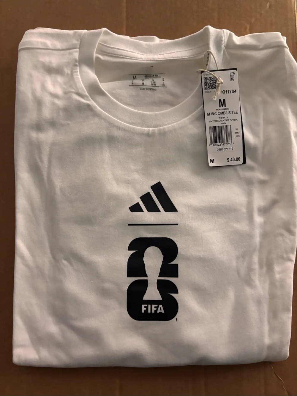 adidas FIFA World Cup 26 Match Ball Graphic Long Sleeve Shirt KH1704